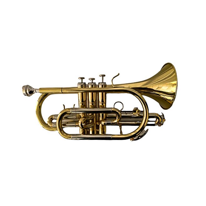 Cornet- Beginner- Student Instrument- Cupronickel Slide- Bb - Battling Blades