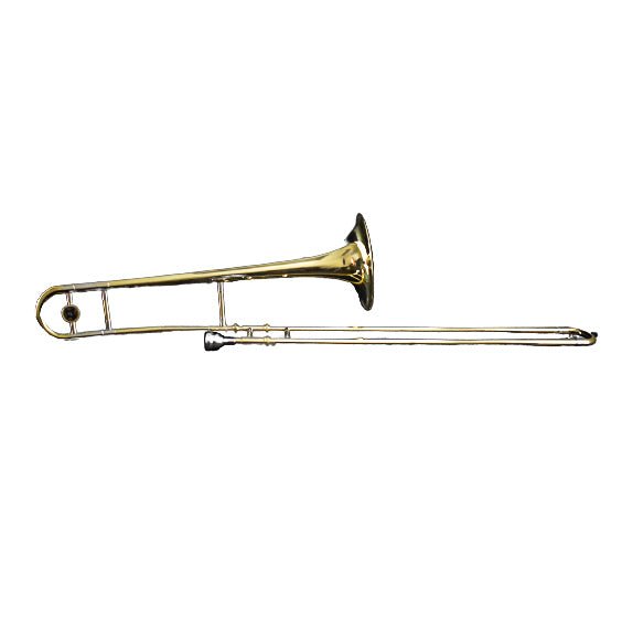 Trombone- Beginner Instrument- Bb Alto- Gold Lacquered Brass - Battling Blades