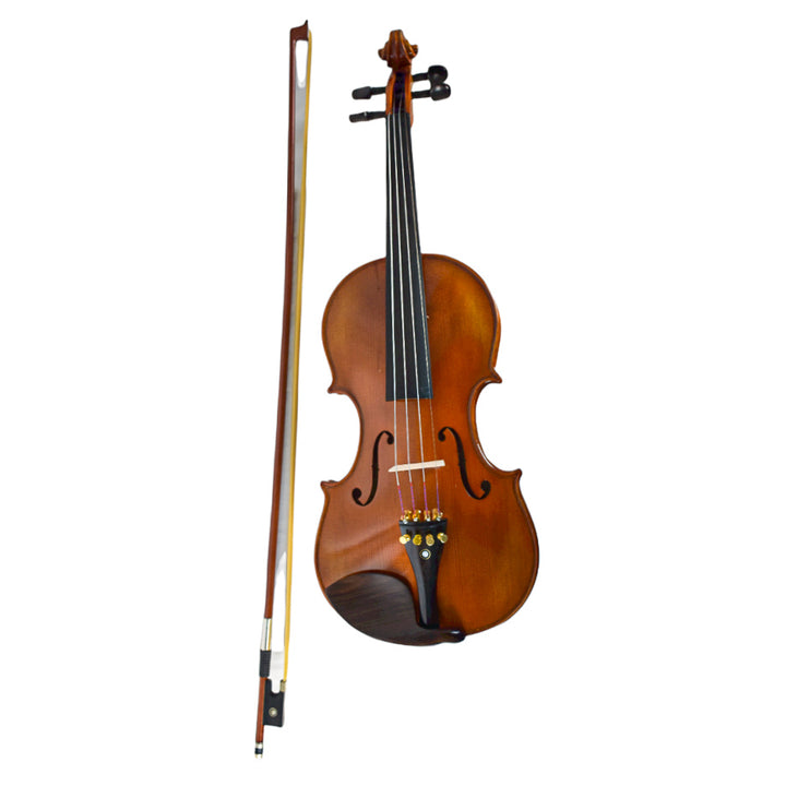 Intermediate Violin - Solid Spruce and Flame Maple - Full Ebony Accessories