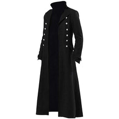 Gothic Steampunk Long Jacket- Trench Coat- Steam Punk - Battling Blades