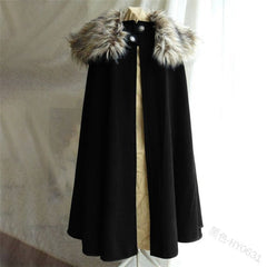 Medieval Cloak- Fur Cape/ Jacket - Battling Blades