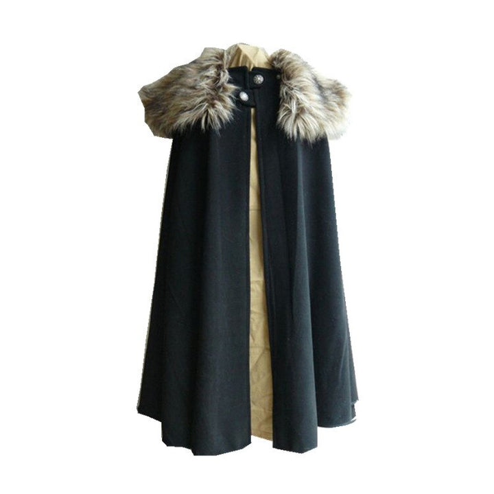 Medieval Cloak- Fur Cape/ Jacket
