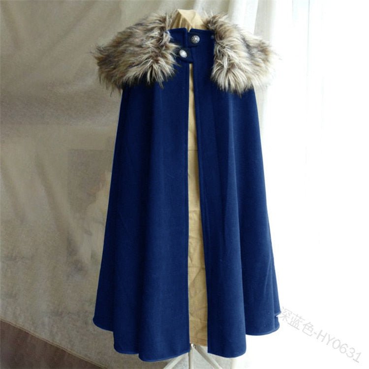 Medieval Cloak- Fur Cape/ Jacket - Battling Blades