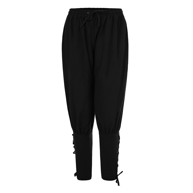 Medieval Renaissance Shirts, Pants and Belts- Lacing Up Shirt- Bandage Tops
