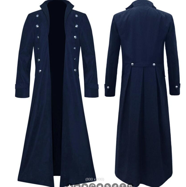 Gothic Steampunk Long Jacket- Trench Coat- Steam Punk