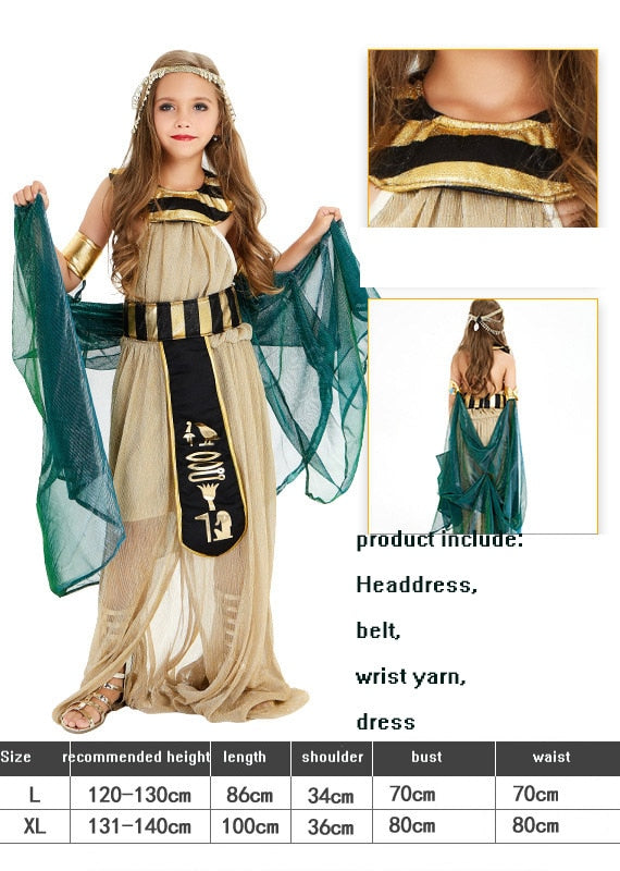 Kid's Egyptian Costume - Pharaoh and Cleopatra Costume