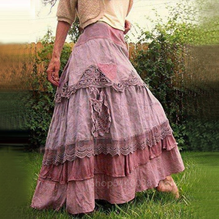 Renaissance Skirt- High Waist Lace Skirt