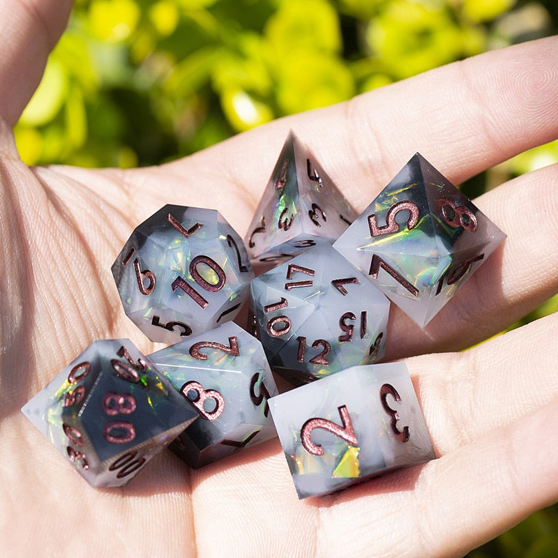 Polyhedral Dice Sets - Glitter Dice