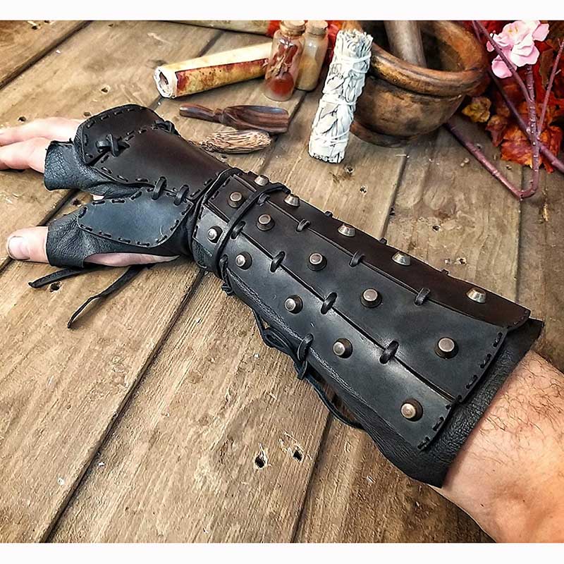 By The Sword - Basic Leather Arm Bracers