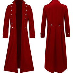 Gothic Steampunk Long Jacket- Trench Coat- Steam Punk - Battling Blades