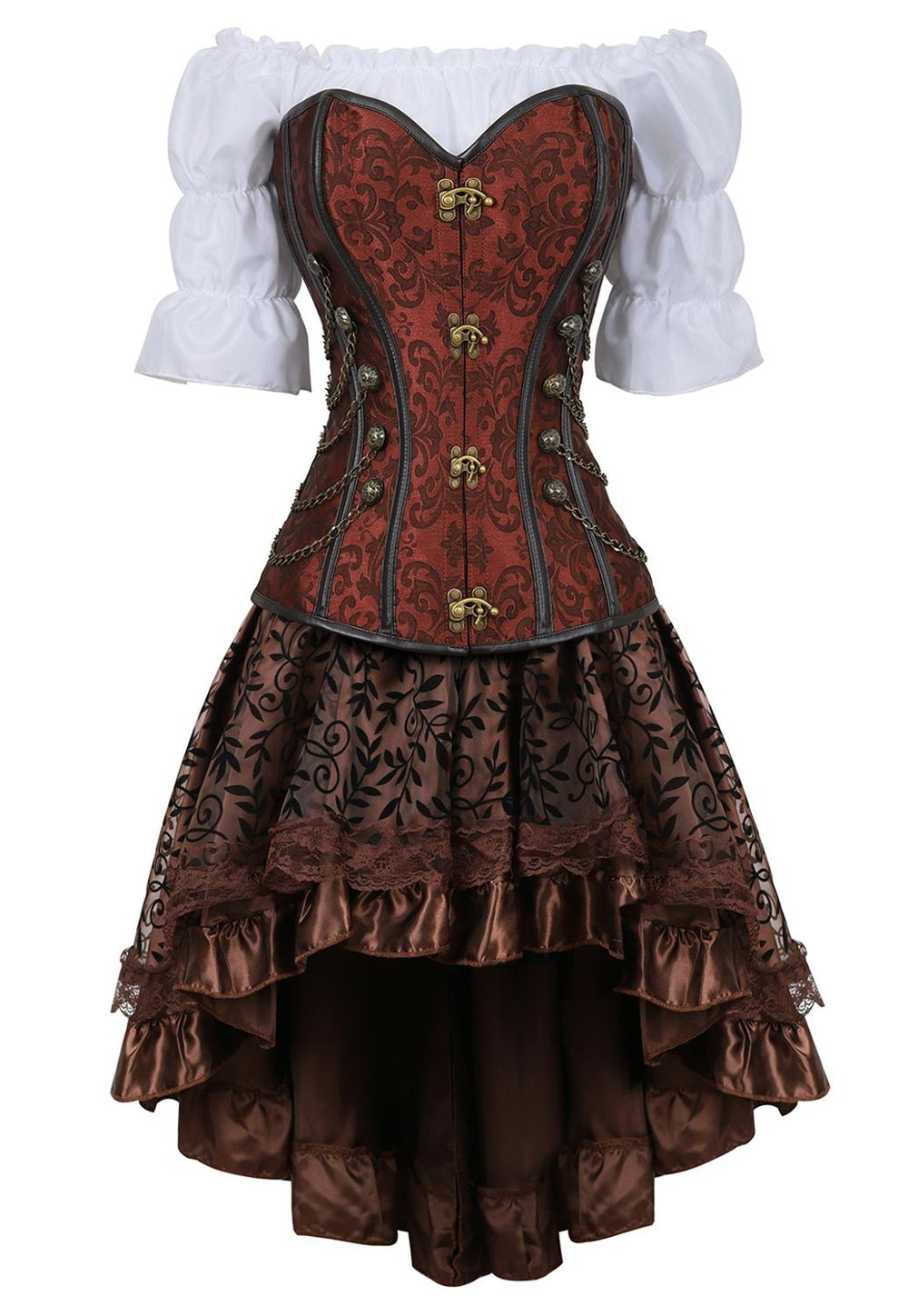 Steampunk Corset- Burlesque Dress- Steam Punk