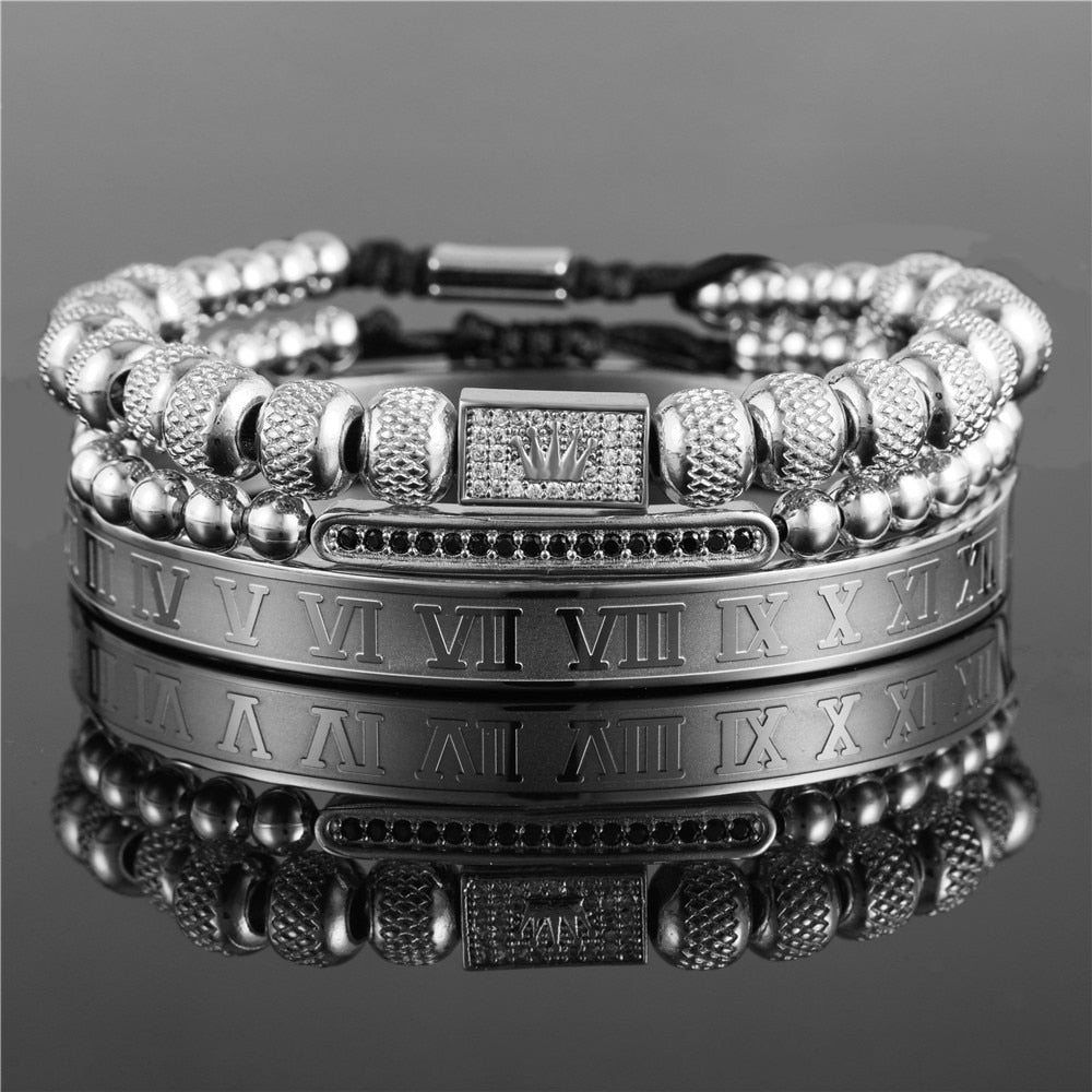 Crown Bracelet Set - Macrame Bracelets