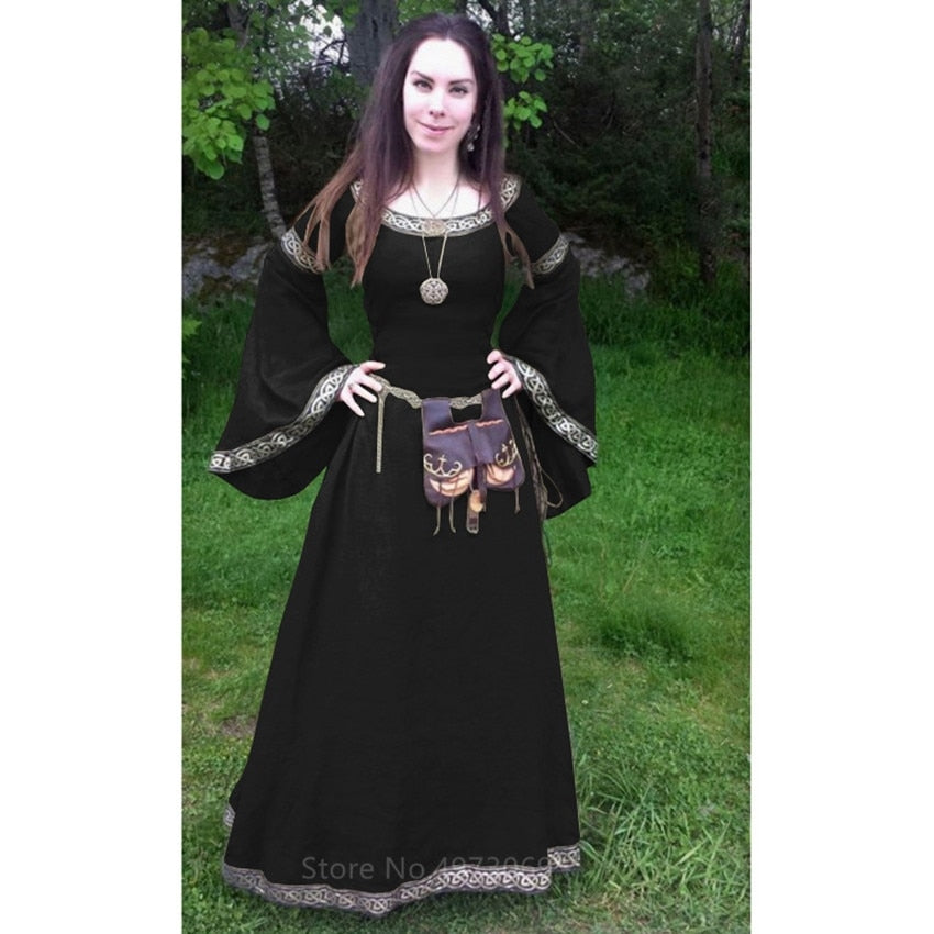Middle Ages Long Dress - Solid