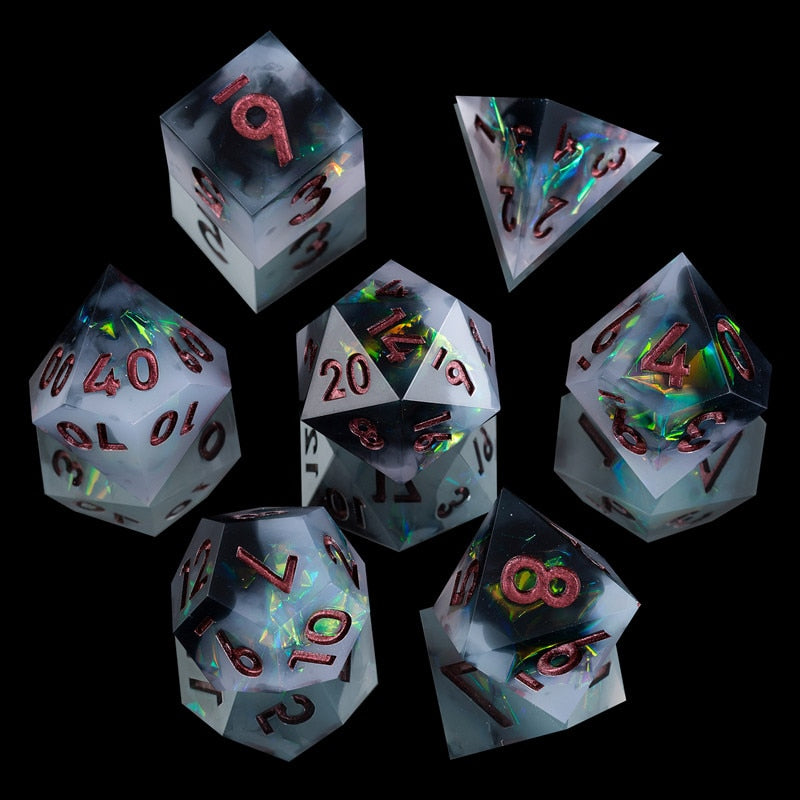 Polyhedral Dice Sets - Glitter Dice