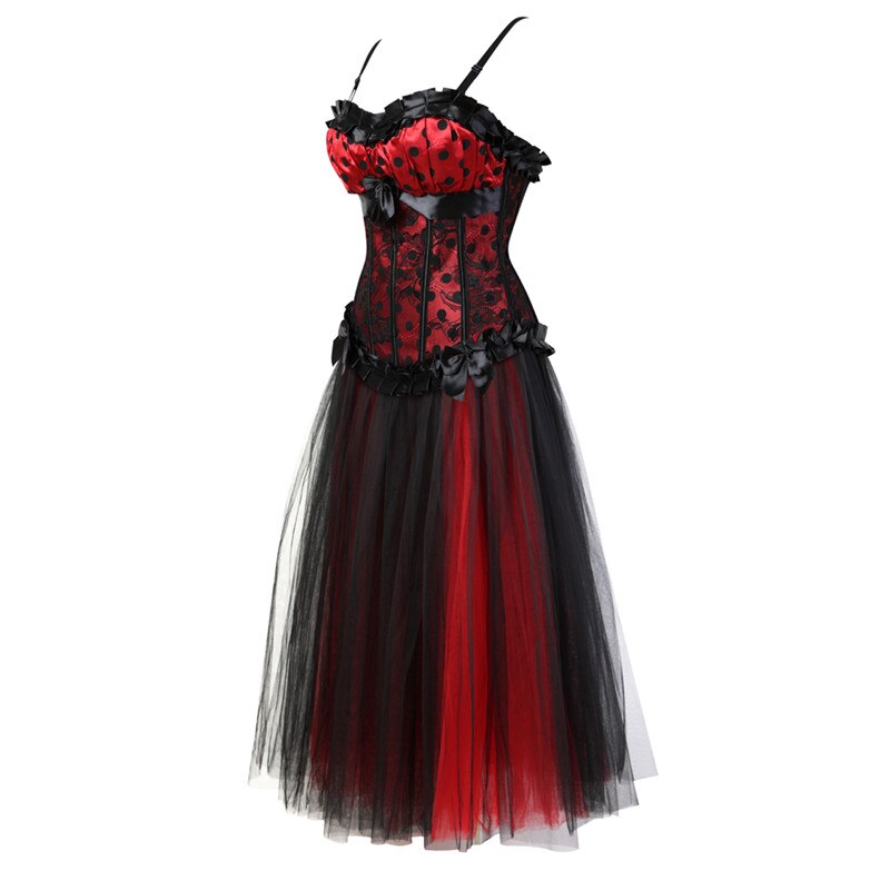 Gothic Long Dress Corset- Dancing Skirt