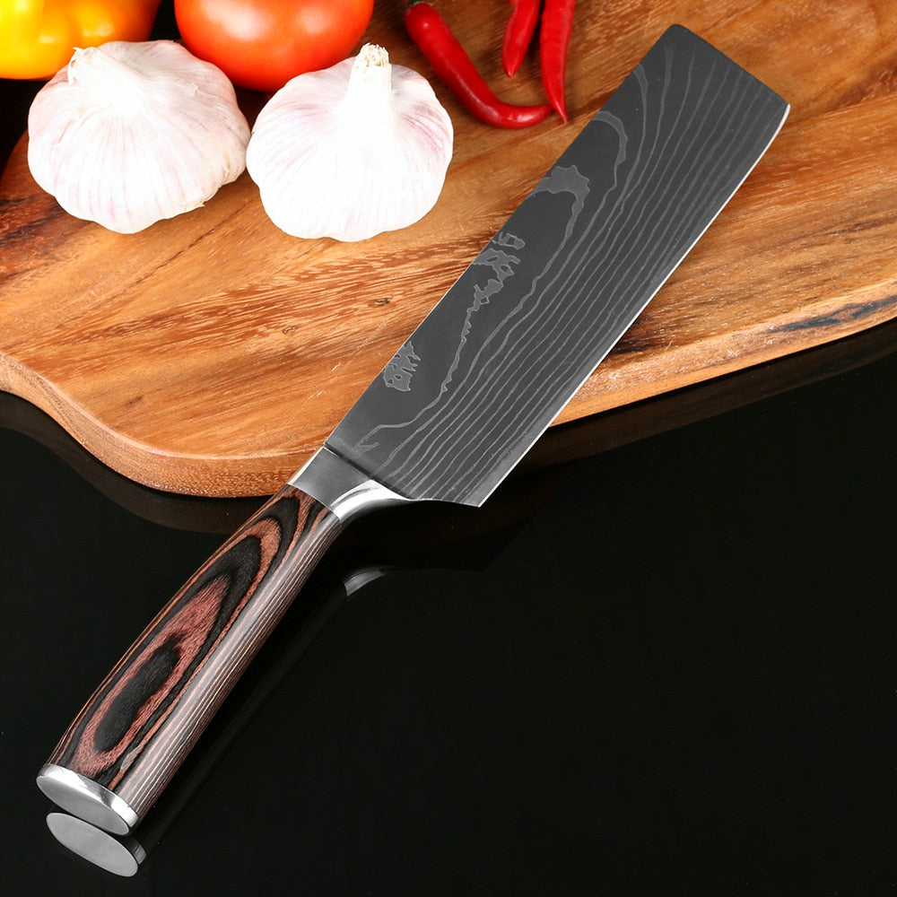 Chef's Knife- Japanese Style- Stainless Steel- 7"