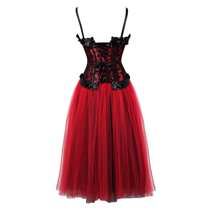 Gothic Long Dress Corset- Dancing Skirt