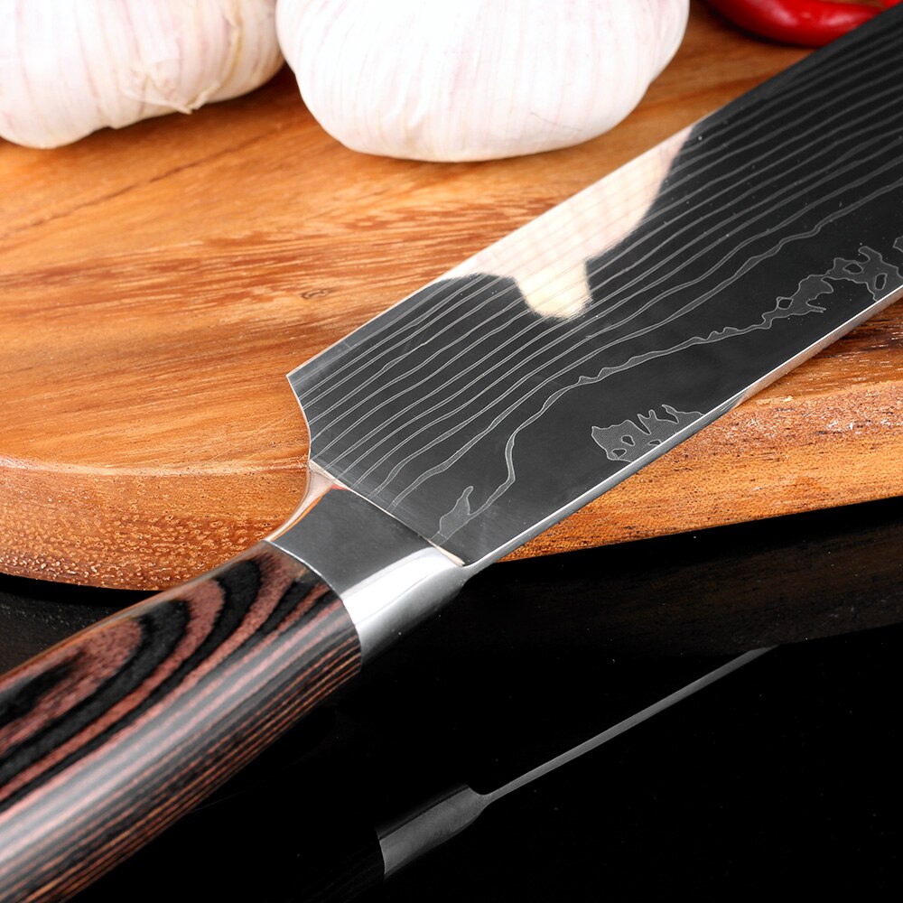 Chef's Knife- Japanese Style- Stainless Steel- 7"