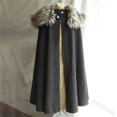 Medieval Cloak- Fur Cape/ Jacket - Battling Blades