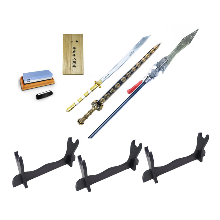 Han Dynasty Three Piece Bundle- Dao Sword - Han Jian- Qiang Spear and More