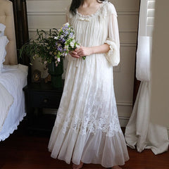 Princess Nightgown- Sleepwear- Lace Nightdress- Women - Battling Blades