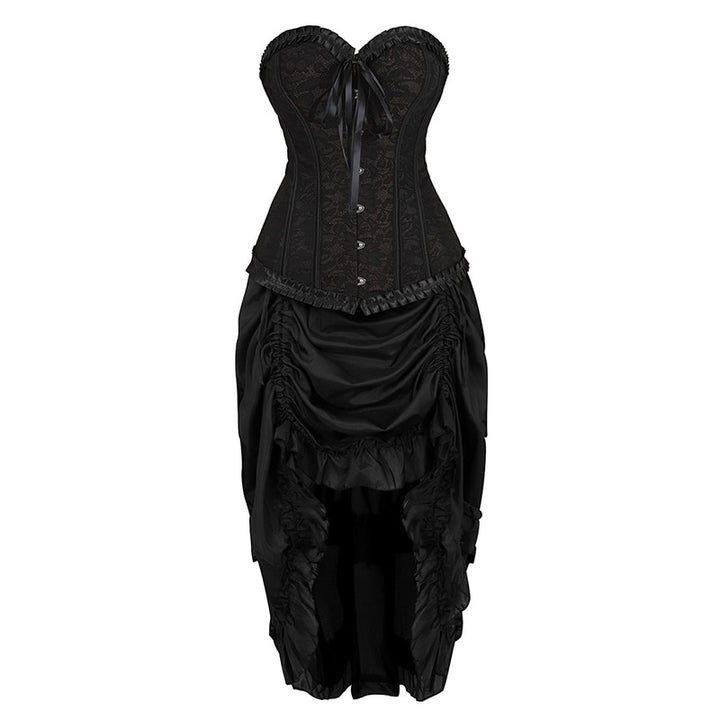 Steampunk Corset Dress - Low Ruffle Pirate Dress