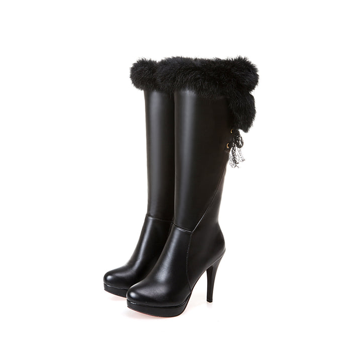 Fur Lined Long Boots