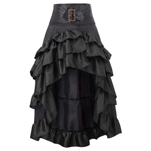 Trim Ruffled Corset- Victorian Party Dress