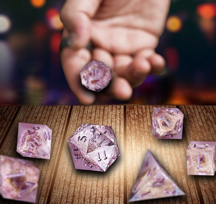 Undead Flower Dragon's Dice - Polyhedral Dice