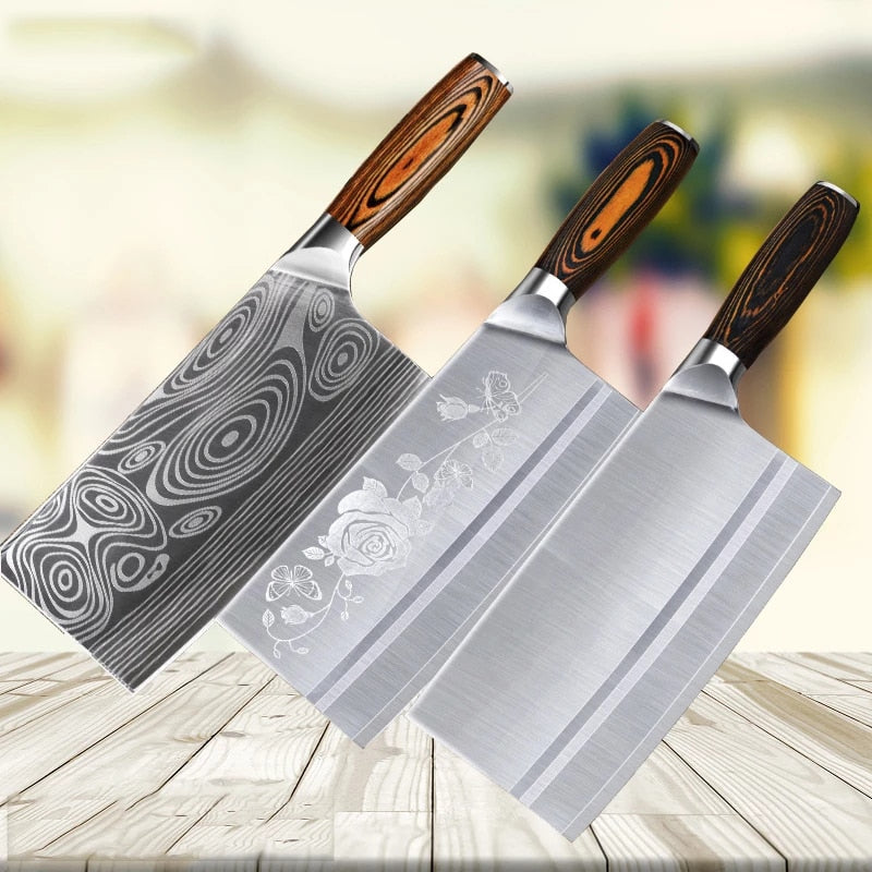 Meat Cleaver- Stainless Steel- 12.5"