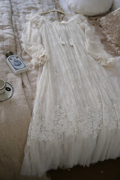 Princess Nightgown- Sleepwear- Lace Nightdress- Women - Battling Blades