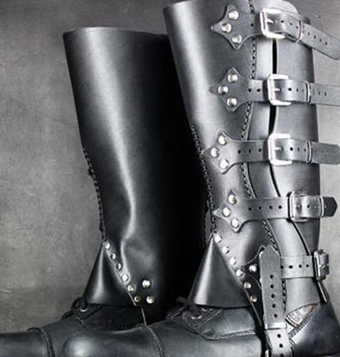 Leg Armor - Renaissance Greaves - Half Chaps- Gaiter- Shoe and Boot Cover - Battling Blades