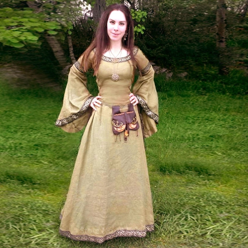Middle Ages Long Dress - Solid
