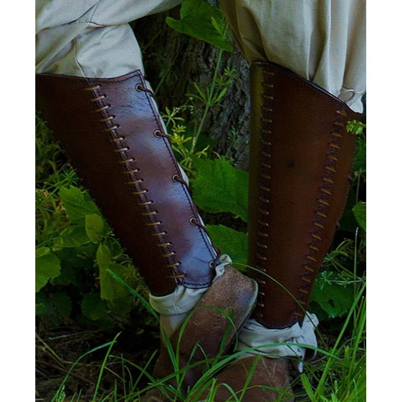 Medieval Boots - Leather Gaiter Boots