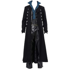 Gothic Steampunk Long Jacket- Trench Coat- Steam Punk - Battling Blades