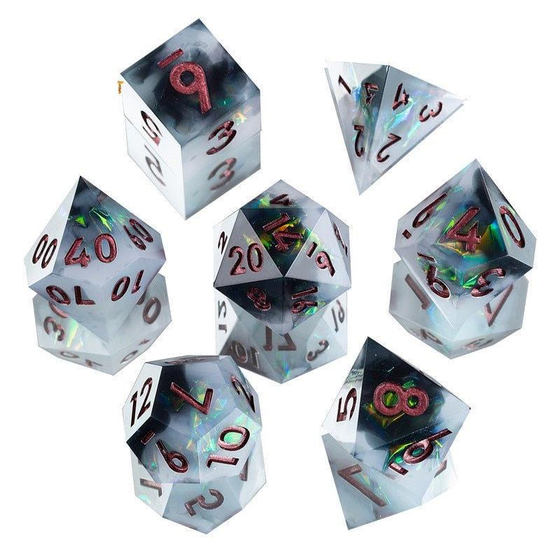 Polyhedral Dice Sets - Glitter Dice