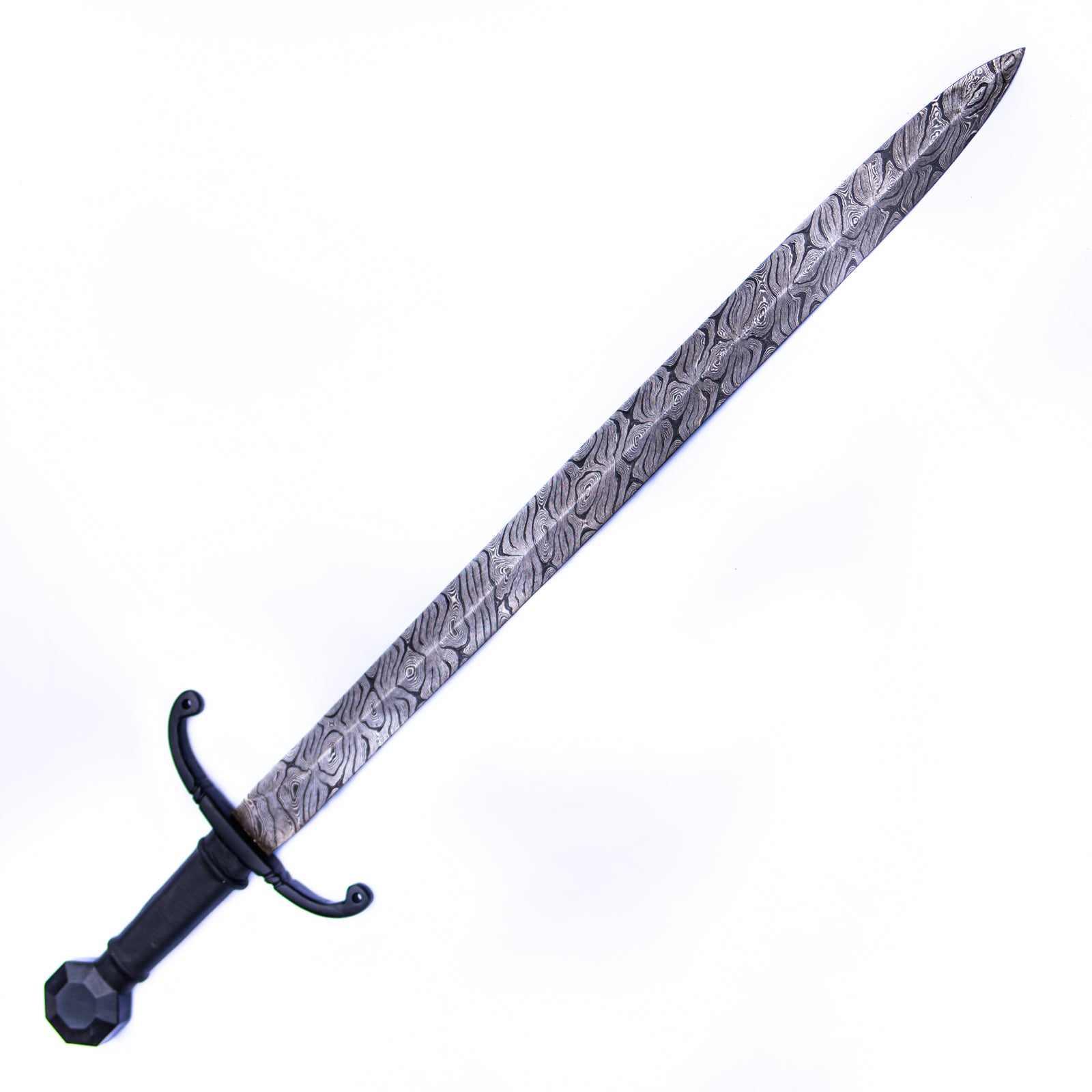 Norman Longsword - Knightly Sword - High Carbon Damascus Steel Sword- 35" - Battling Blades