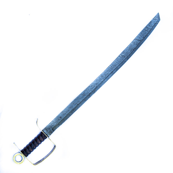 Backsword - High Carbon Damascus Steel Sword-36" Battle Ready