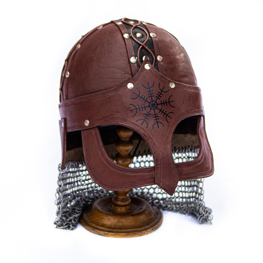 Viking Helmet- Leather- Gjermunbdu