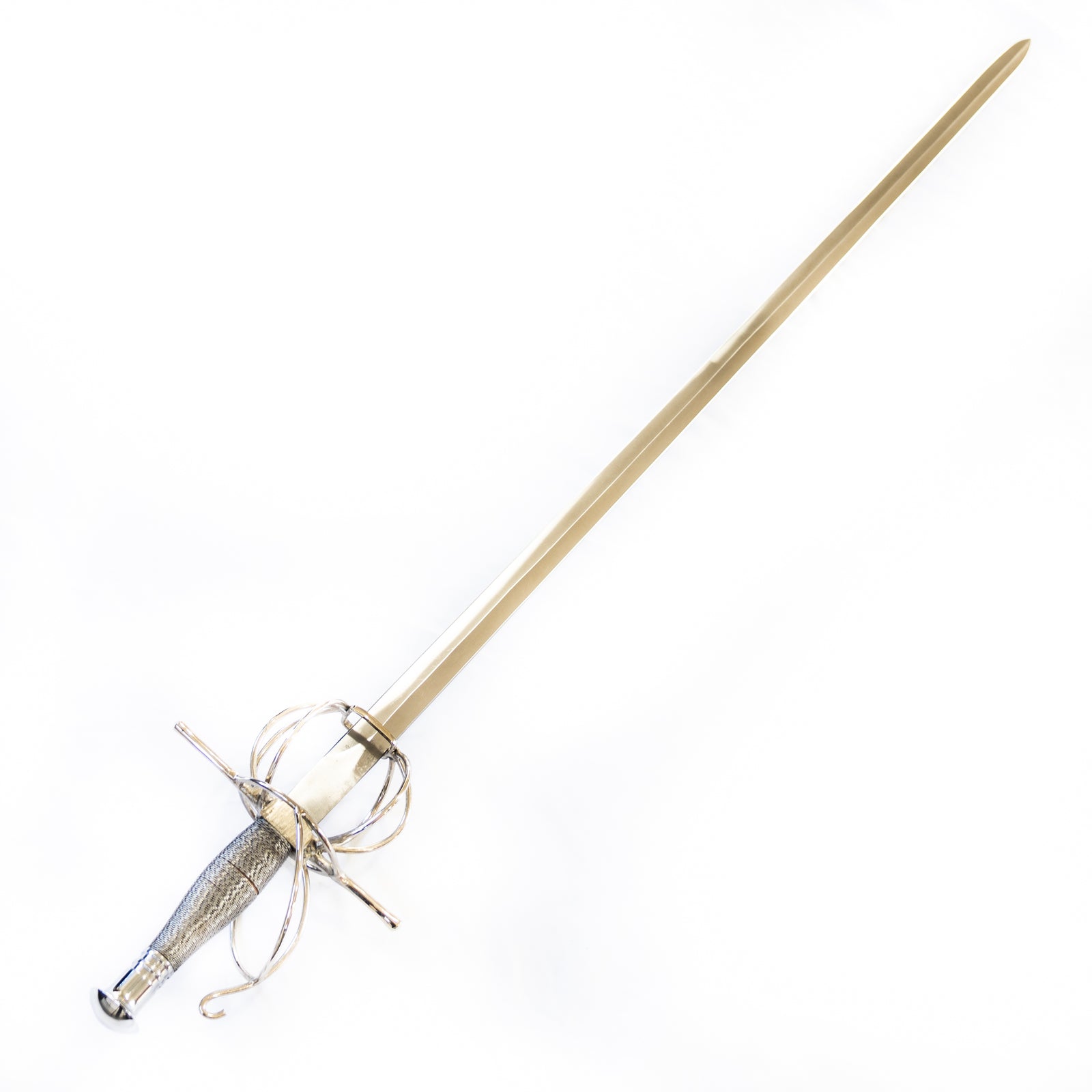 Rapier Sword - 1095 High Carbon Steel - 46" - Ornate Hilt - Battling Blades