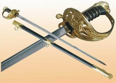 Cavalry Sabre Sword- 1095 Steel High Carbon -38" - Saber- Backsword - Battling Blades