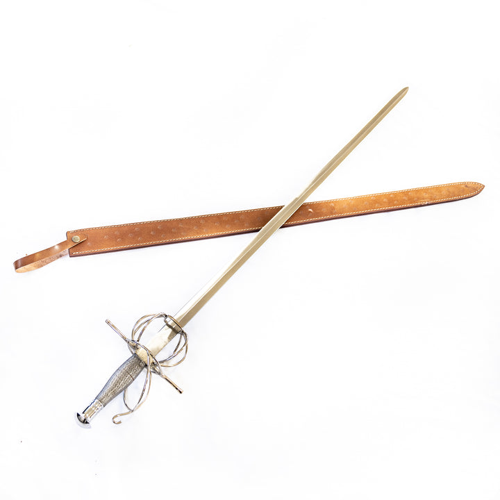 Rapier Sword - 1095 High Carbon Steel - 46" - Ornate Hilt - Battling Blades