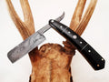 Straight Razor- High Carbon Damascus Steel Blade