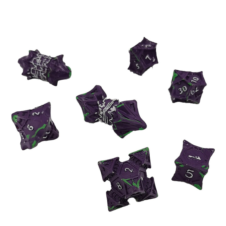 Metal Dungeons and Dragons Dice Set