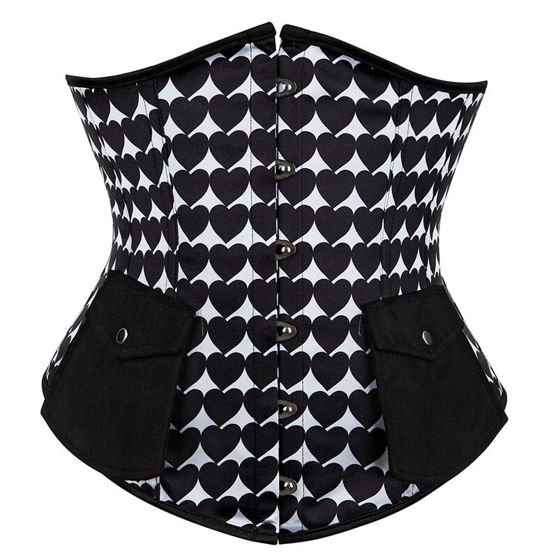 Jacquard Underbust Vintage Corset