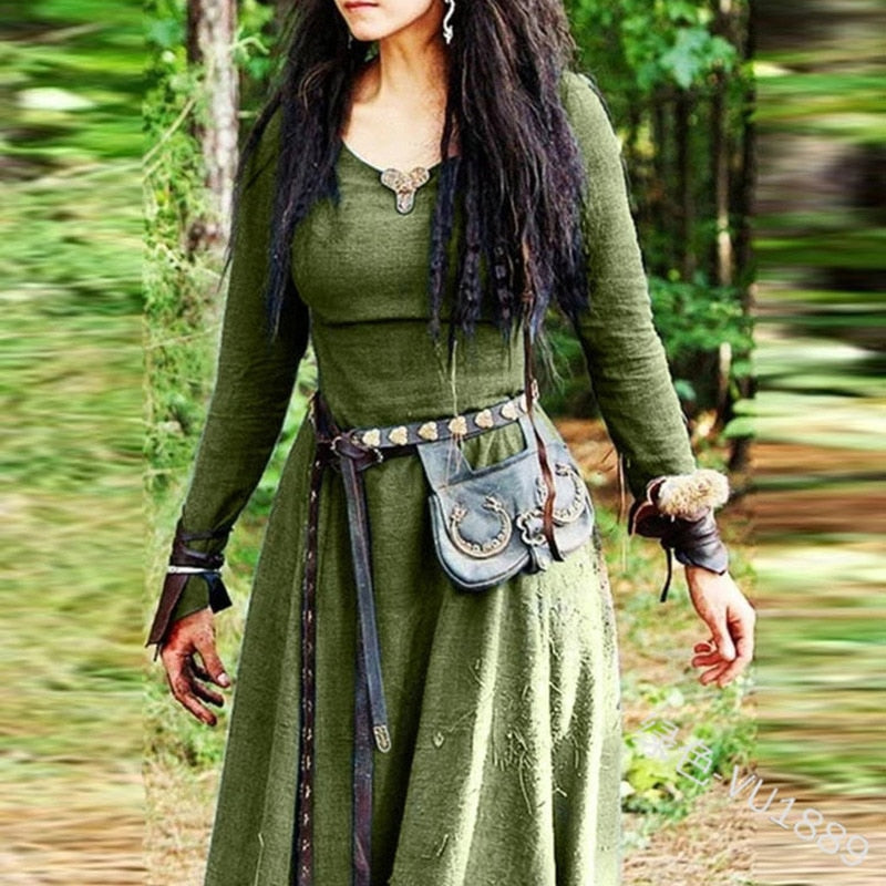 Medieval Dress- Long Sleeve- Women