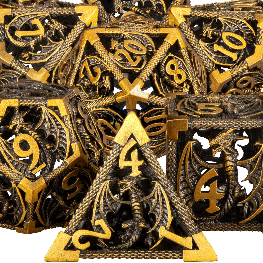 Dungeon and Dragon Hollow Dice Set - Polyhedral Dice