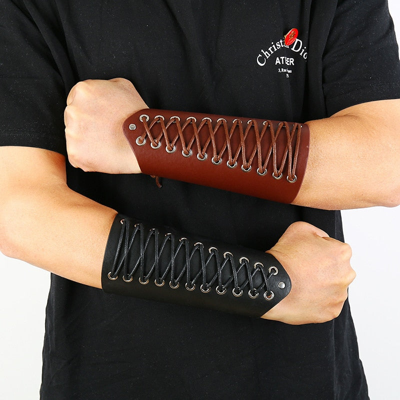 Lace Up Medieval Gauntlet - Arm Armor