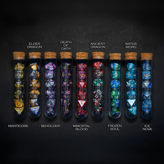 Fantasy Potion Flask Dice Set - Polyhedral Dice Set - Battling Blades