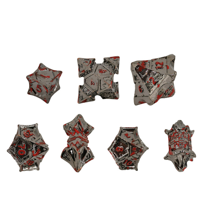 Metal Dungeons and Dragons Dice Set
